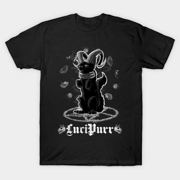 LuciPurr II Fine T-Shirt by LVBart